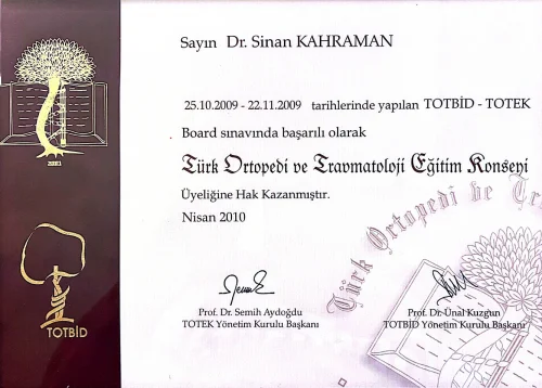 Ulusal Cerrahi Yeterlilik Tescili: TOTEK Board Sertifikası
