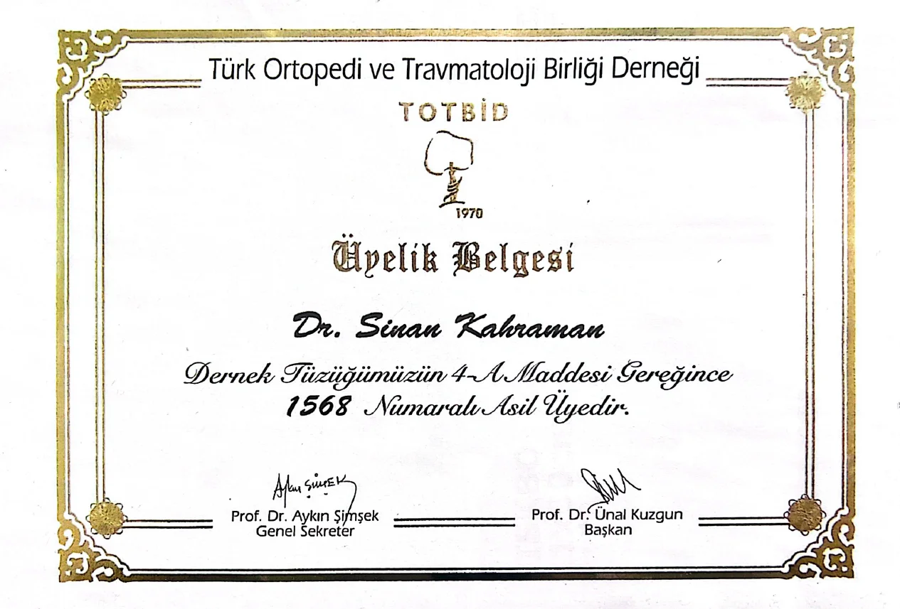 TOTBİD Asil Üyeliği